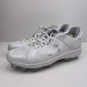 Under Armour Yard Low MT TPU Baseball Cleats‎ Men's US 13 White Athletic Shoes